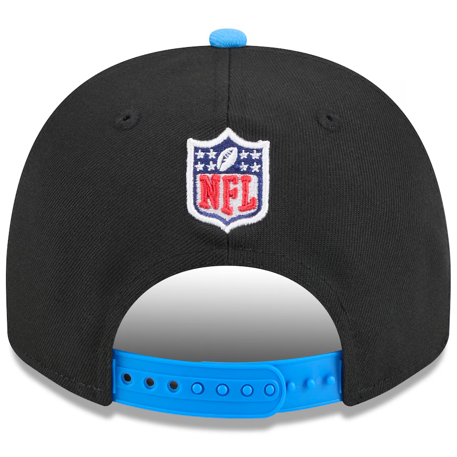 LOS ANGELES CHARGERS 2025 NFL DRAFT 9FIFTY A-FRAME SNAPBACK HAT - BLACK/BLUE