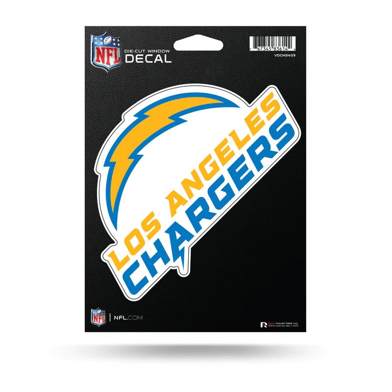 LOS ANGELES CHARGERS 5" X 7" VINYL DIE-CUT DECAL