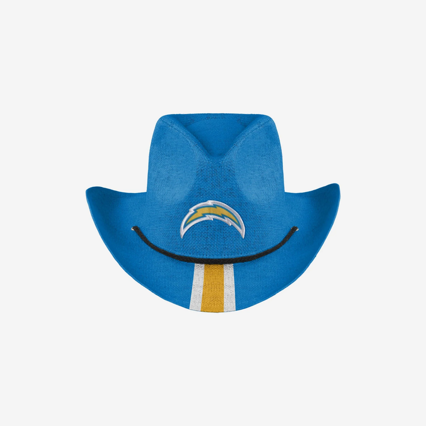 LOS ANGELES CHARGERS FOCO STRIPE COWBOY HAT - POWDER BLUE