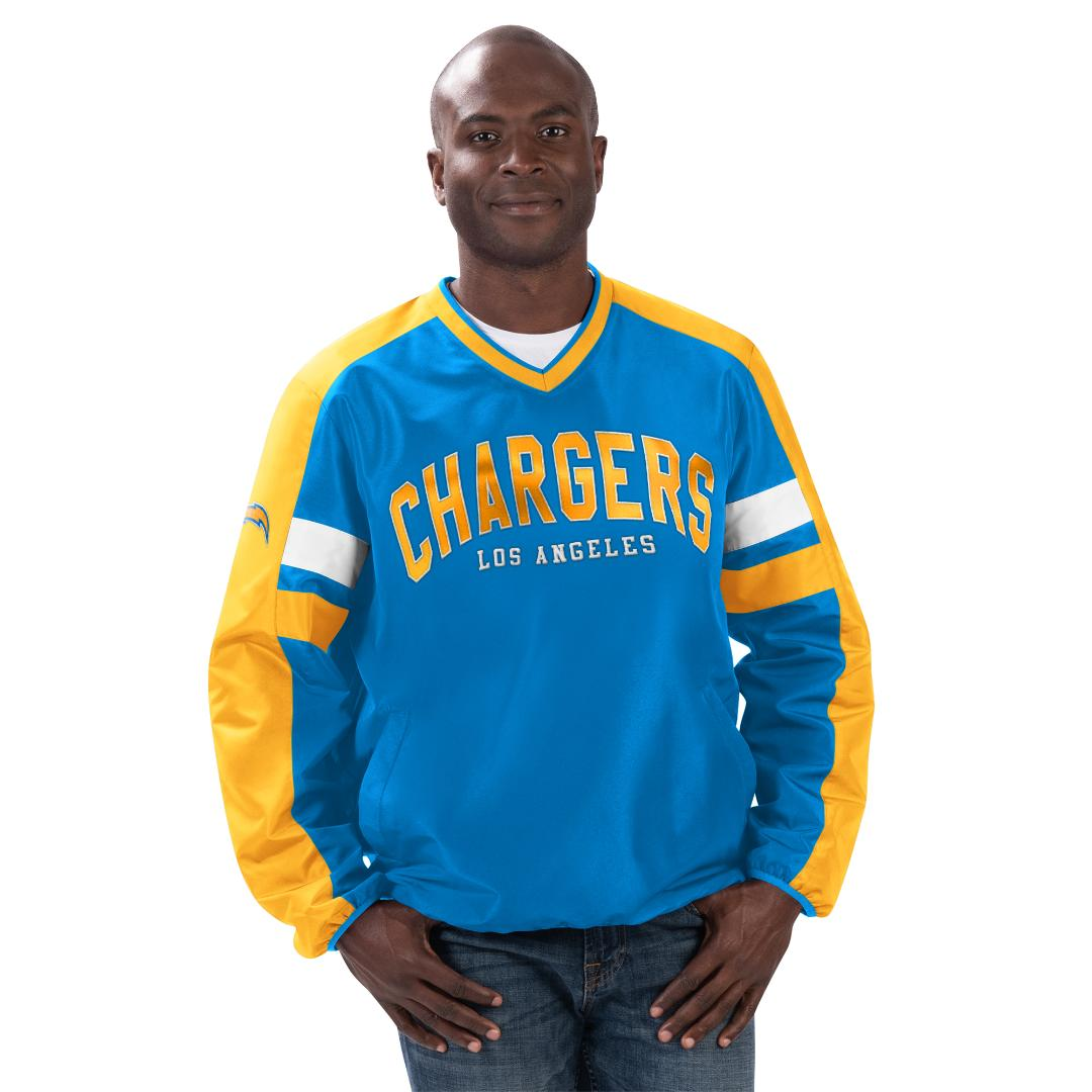 LOS ANGELES CHARGERS MEN S DRAFT PICK PULLOVER JACKET JR S SPORTS