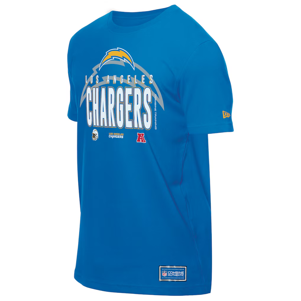 LOS ANGELES CHARGERS MEN'S NEW ERA 2025 NFL TRAINING CAMP T-SHIRT - POWDER BLUE