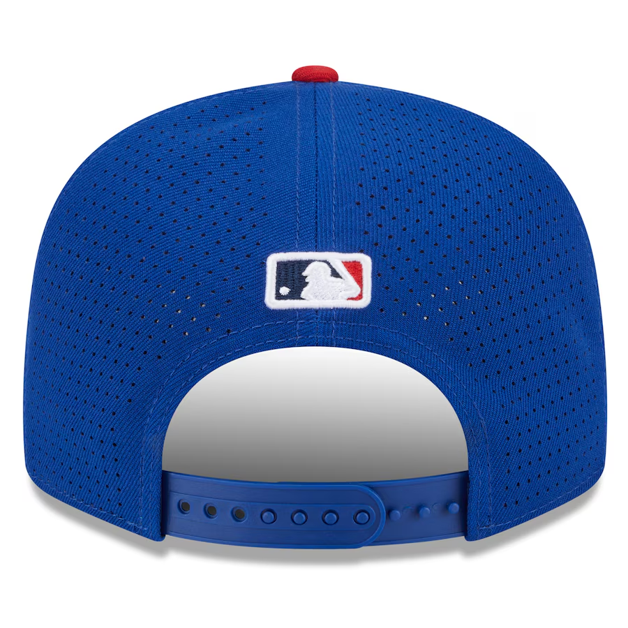 LOS ANGELES DODGERS 2025 MLB ALL-STAR GAME WORKOUT SPLIT PANEL 9FIFTY SNAPBACK HAT - BLUE/RED