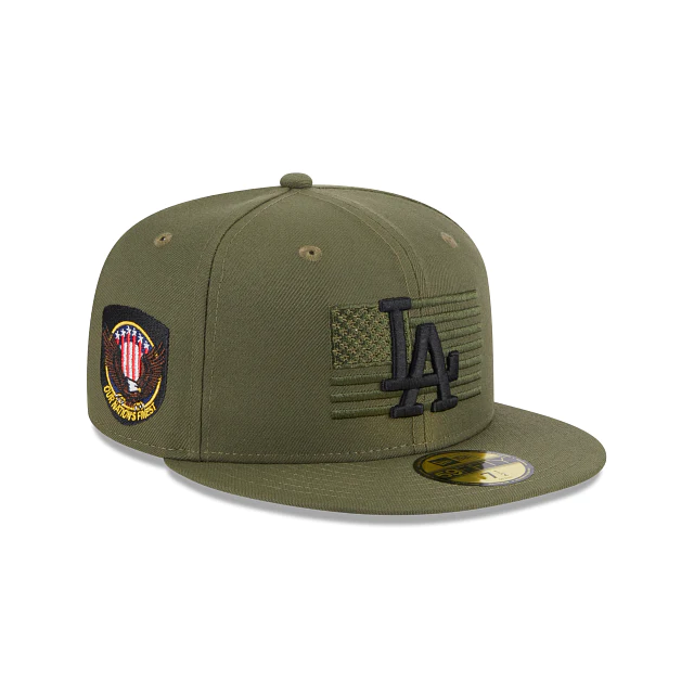 La dodgers armed forces hat Clearance