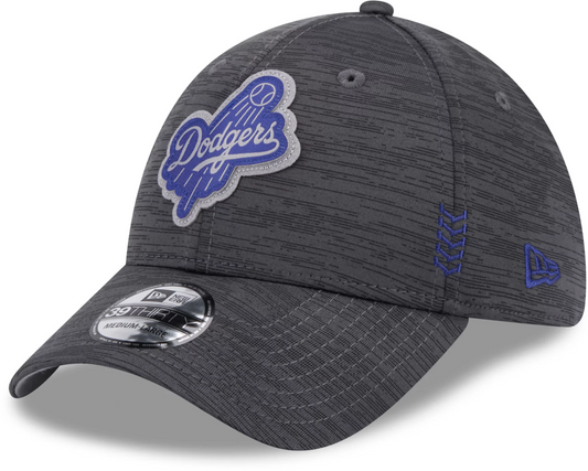 LOS ANGELES DODGERS 2024 CLUBHOUSE 39THIRTY FLEX FIT HAT - GRAY