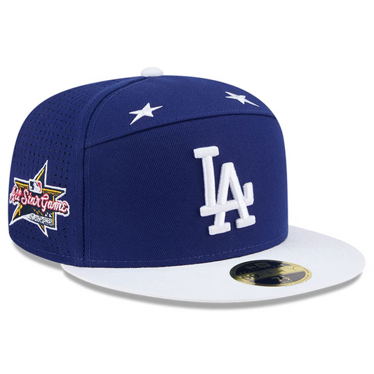 LOS ANGELES DODGERS 2025 MLB ALL-STAR GAME SPLIT PANEL 59FIFTY FITTED HAT - BLUE/WHITE