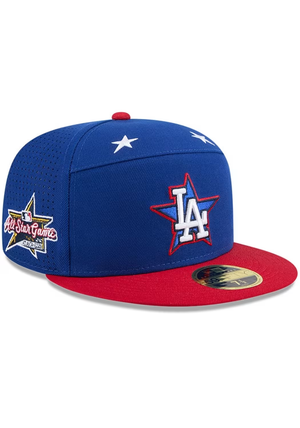 LOS ANGELES DODGERS 2025 MLB ALL-STAR GAME WORKOUT SPLIT PANEL 59FIFTY FITTED HAT