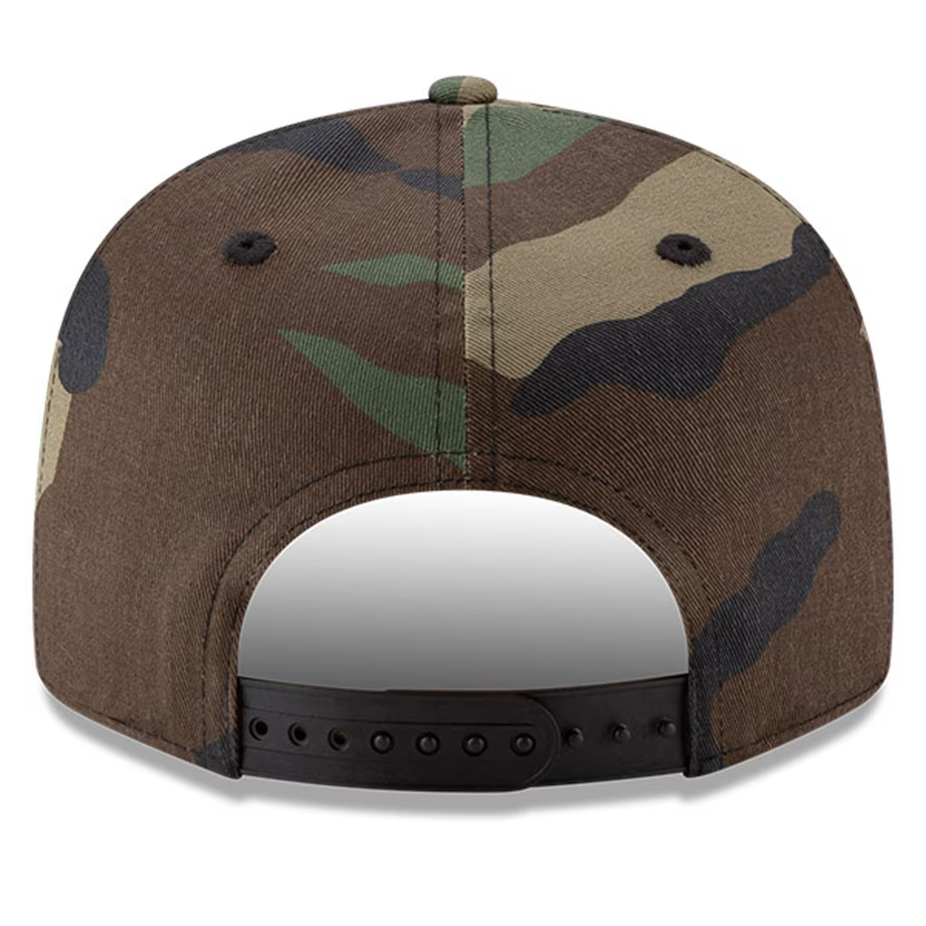 LOS ANGELES DODGERS 2025 WORLD SERIES CHAMPIONS SIDE PATCH 9FIFTY SNAPBACK HAT - WOODLAND CAMO