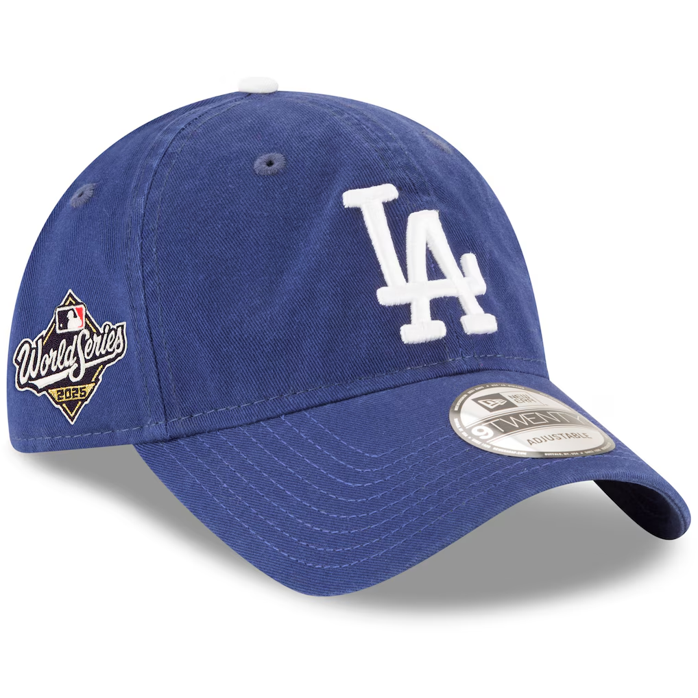 LOS ANGELES DODGERS 2025 WORLD SERIES SIDE PATCH 9TWENTY ADJUSTABLE HAT - ROYAL BLUE