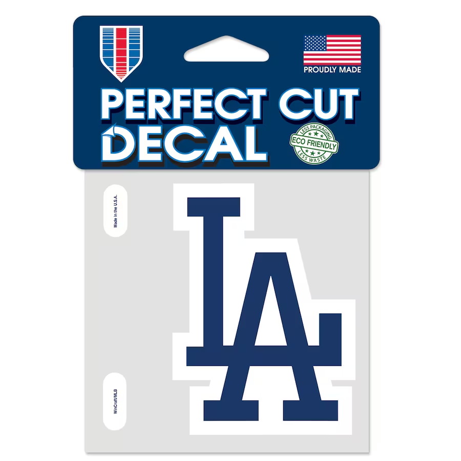 LOS ANGELES DODGERS 4"X4" PERFECT CUT DECAL