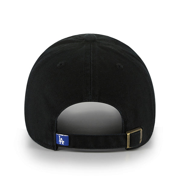 LOS ANGELES DODGERS '47 BRAND 'SCRIPT' CLEAN UP ADJUSTABLE HAT - BLACK