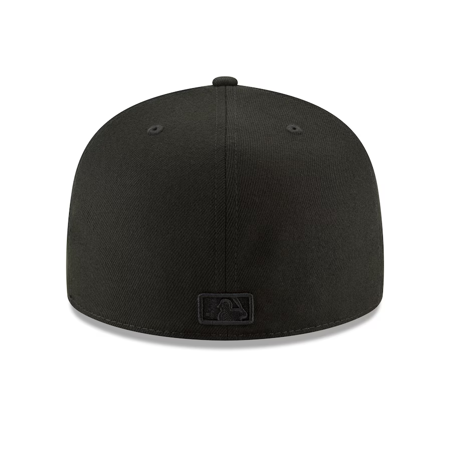 LOS ANGELES DODGERS BACK 2 BACK DIAMOND SIDEPATCH 59FIFTY FITTED HAT - BLACK/BLACK