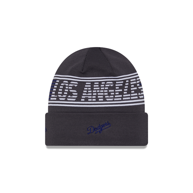 LOS ANGELES DODGERS 2024 CLUBHOUSE SPORT CUFFED KNIT - GRAY