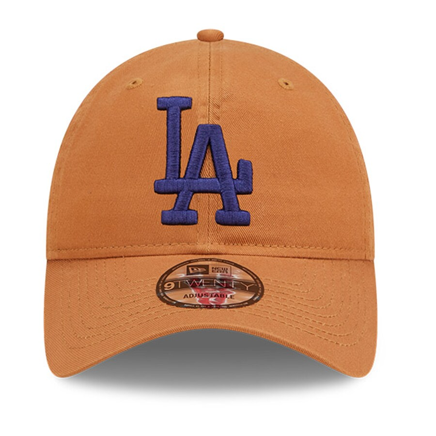 LOS ANGELES DODGERS CORE CLASSIC 9TWENTY ADJUSTABLE HAT - LIGHT BRONZE WITH BLUE LOGO