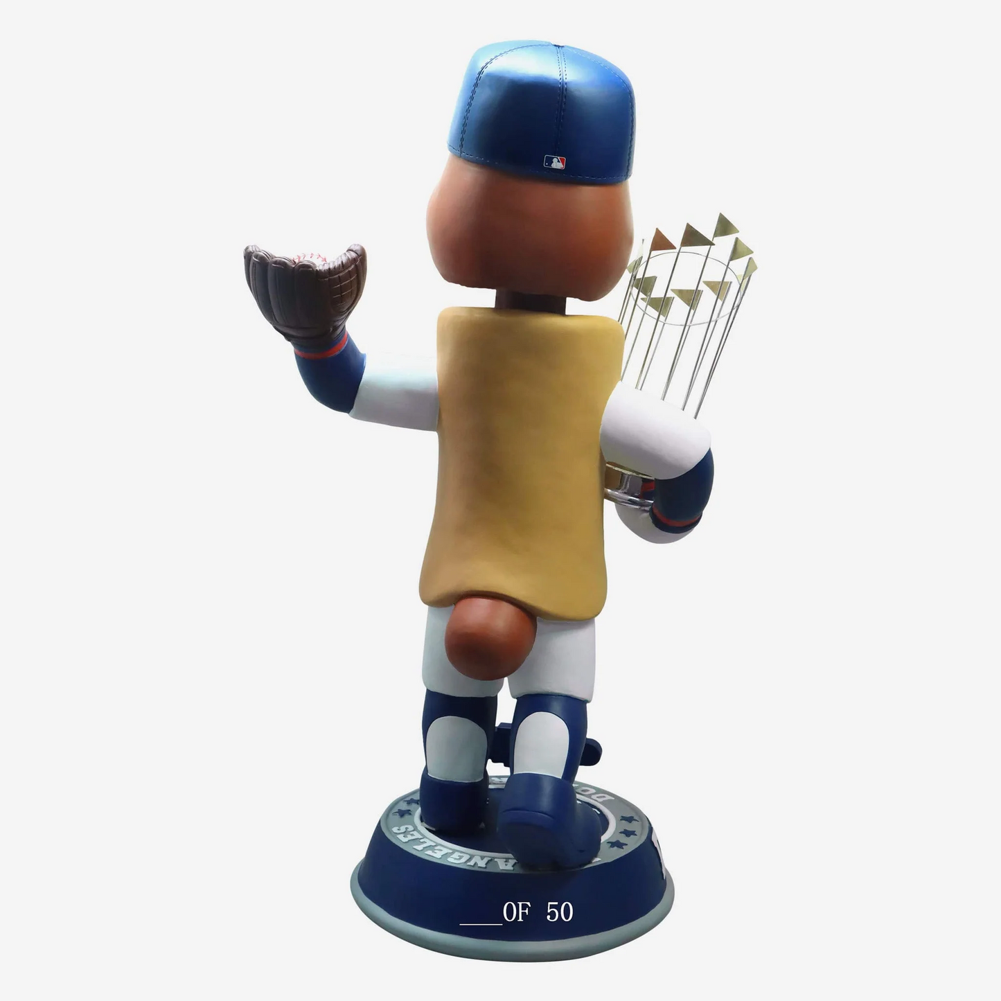 LOS ANGELES DODGERS DODGER DOG 2024 WORLD SERIES CHAMPIONS 3 FT MASCOT BOBBLEHEAD - # OF 50