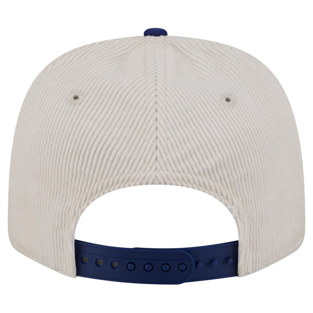 LOS ANGELES DODGERS LOYAL CORDUROY 9SEVENTY STRETCH-SNAP ADJUSTABLE HAT - CHROME WHITE/ROYAL