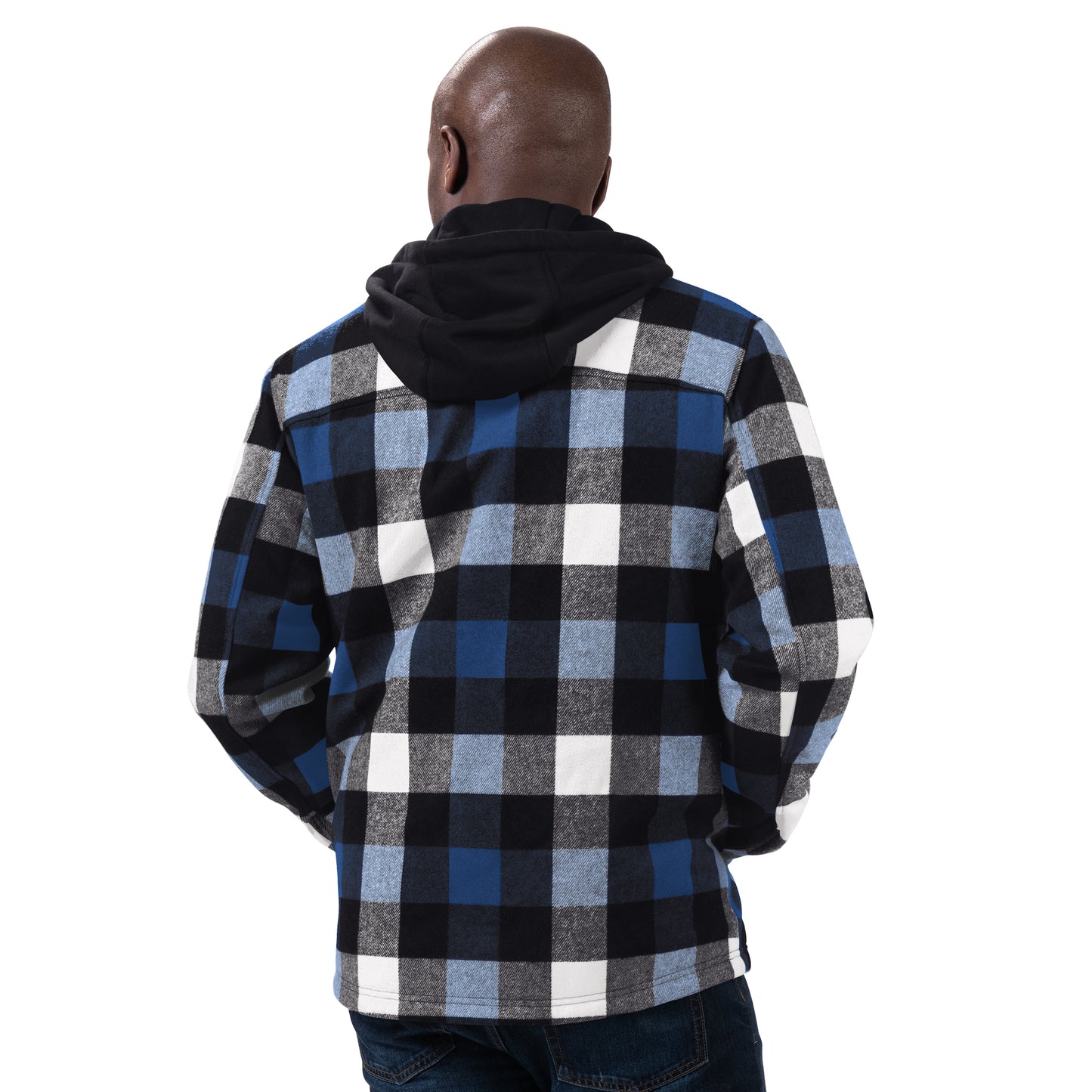 LOS ANGELES DODGERS MEN'S PLAID FULL-ZIP HOODIE JACKET