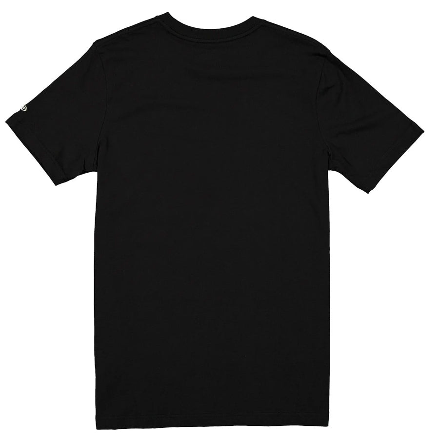 LOS ANGELES DODGERS MEN'S THROWBACK HAT FLASH T-SHIRT - BLACK