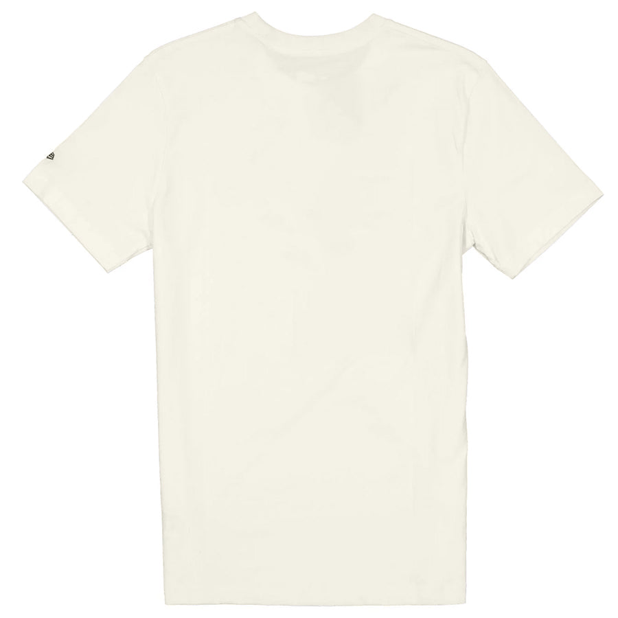 LOS ANGELES DODGERS MEN'S THROWBACK HAT FLASH T-SHIRT - CHROME WHITE/BLACK