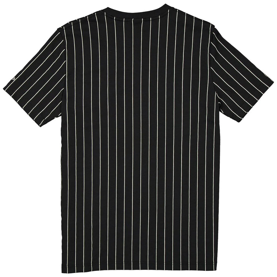 LOS ANGELES DODGERS MEN'S THROWBACK PINSTRIPE T-SHIRT - BLACK