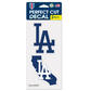 LOS ANGELES DODGERS STATE PERFECT CUT 4"X 4" DECAL SET