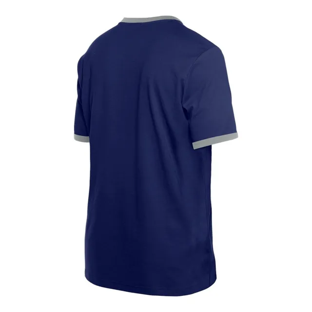 LOS ANGELES DODGERS TEAM SCRIPT V-NECK T-SHIRT - BLUE