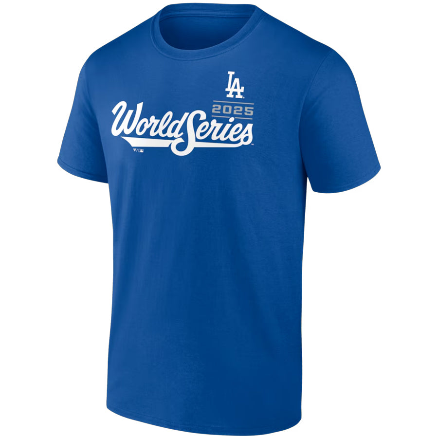 LOS ANGELES DODGERS TEOSCAR HERNANDEZ MEN'S 2025 WORLD SERIES NAME & NUMBER T-SHIRT - BLUE