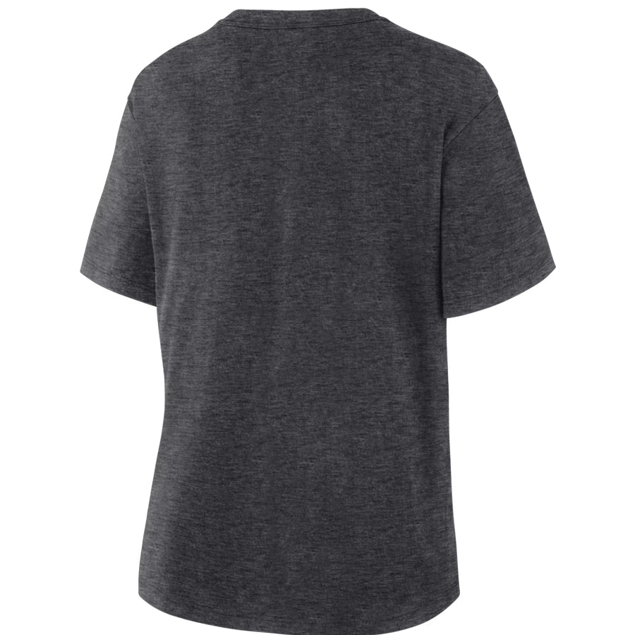LOS ANGELES DODGERS WOMEN'S 2025 NATIONAL LEAGUE CHAMPIONS LOCKER ROOM T-SHIRT - GRAY