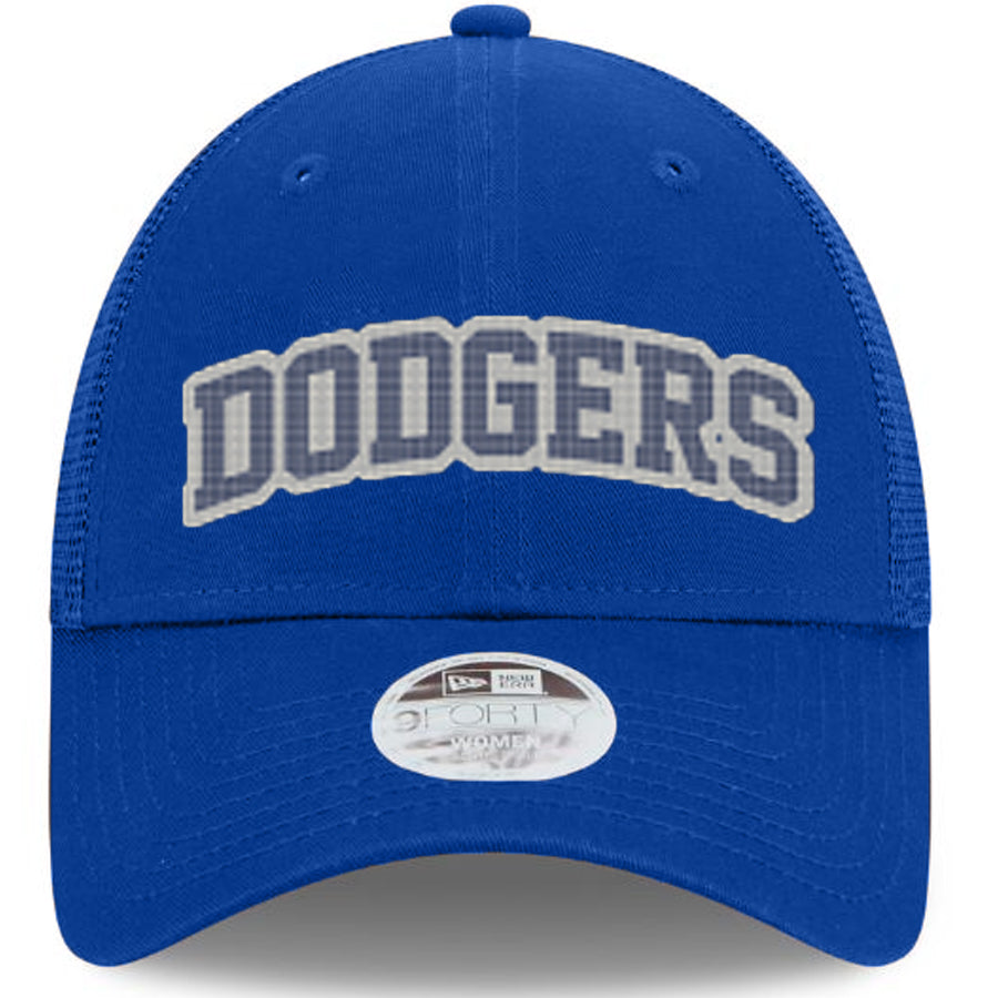 LOS ANGELES DODGERS WOMEN'S ARCH GLITZ 9FORTY ADJUSTABLE HAT - BLUE