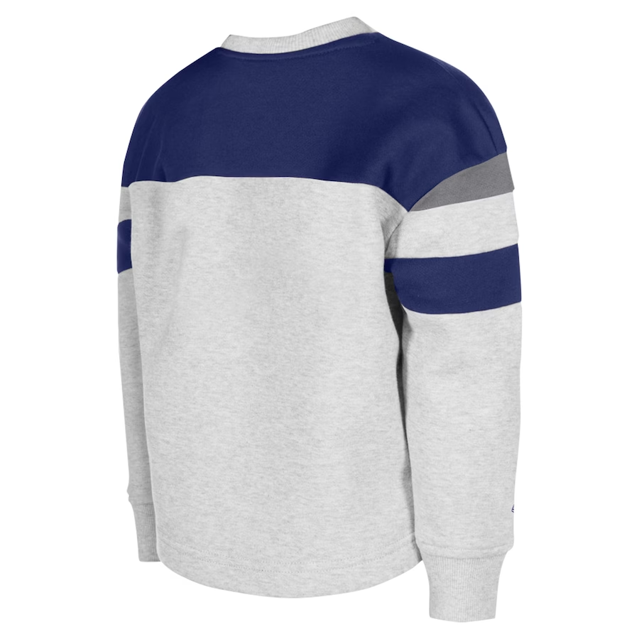 LOS ANGELES DODGERS WOMEN'S COLOR BLOCK TRIPLE NAME CREWNECK SWEATSHIRT