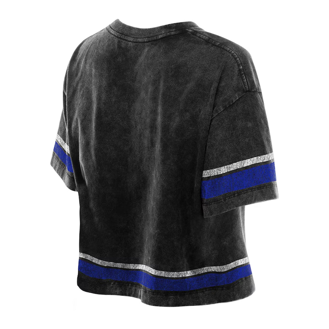 LOS ANGELES DODGERS WOMEN'S NEW ERA LIFE STYLE STONE WASH BOXY CROPPED T-SHIRT - BLACK