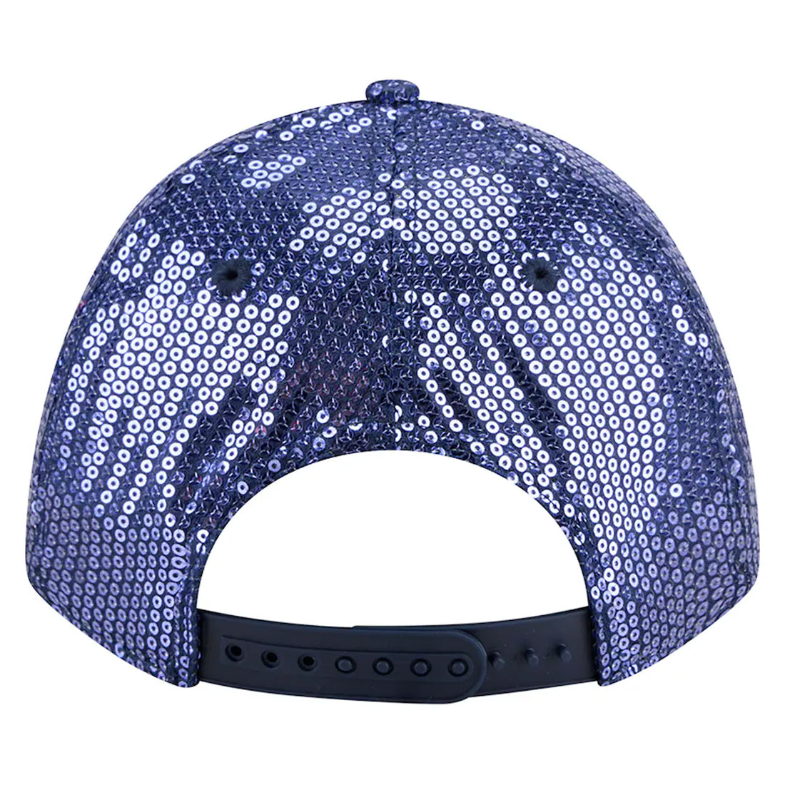 LOS ANGELES DODGERS WOMEN'S SEQUIN SCRIPT 9FORTY M-CROWN ADJUSTABLE HAT - NAVY