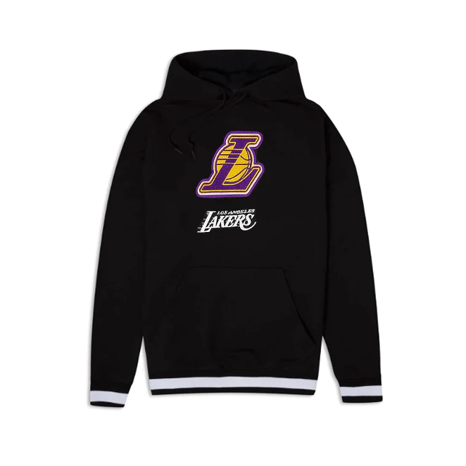 LOS ANGELES LAKERS MEN S LOGO SELECT PULLOVER HOODED SWEATSHIRT BLACK