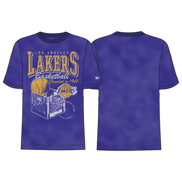 LOS ANGELES LAKERS MEN S OLD SCHOOL SPORT T SHIRT JR S SPORTS