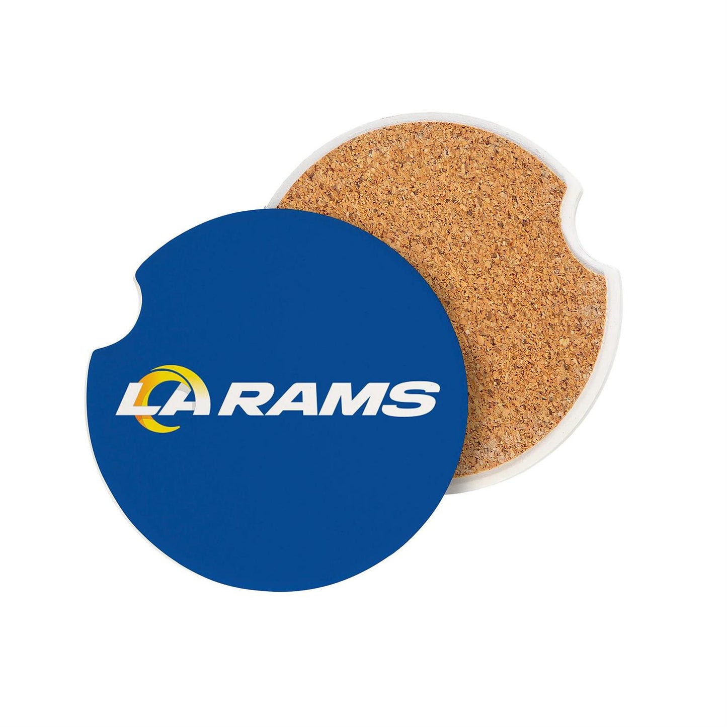 LOS ANGELES RAMS 2-PIECE CAR COASTER SET