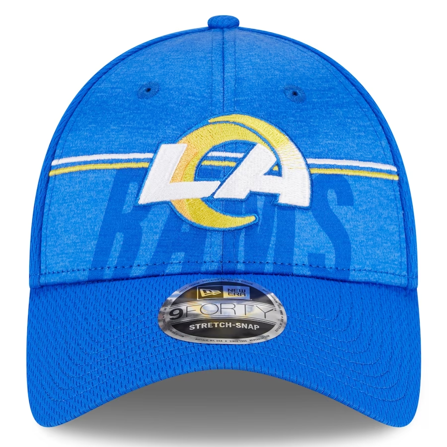 LOS ANGELES RAMS 2023 TRAINING CAMP 9FORTY STRETCH SNAP ADJUSTABLE HAT