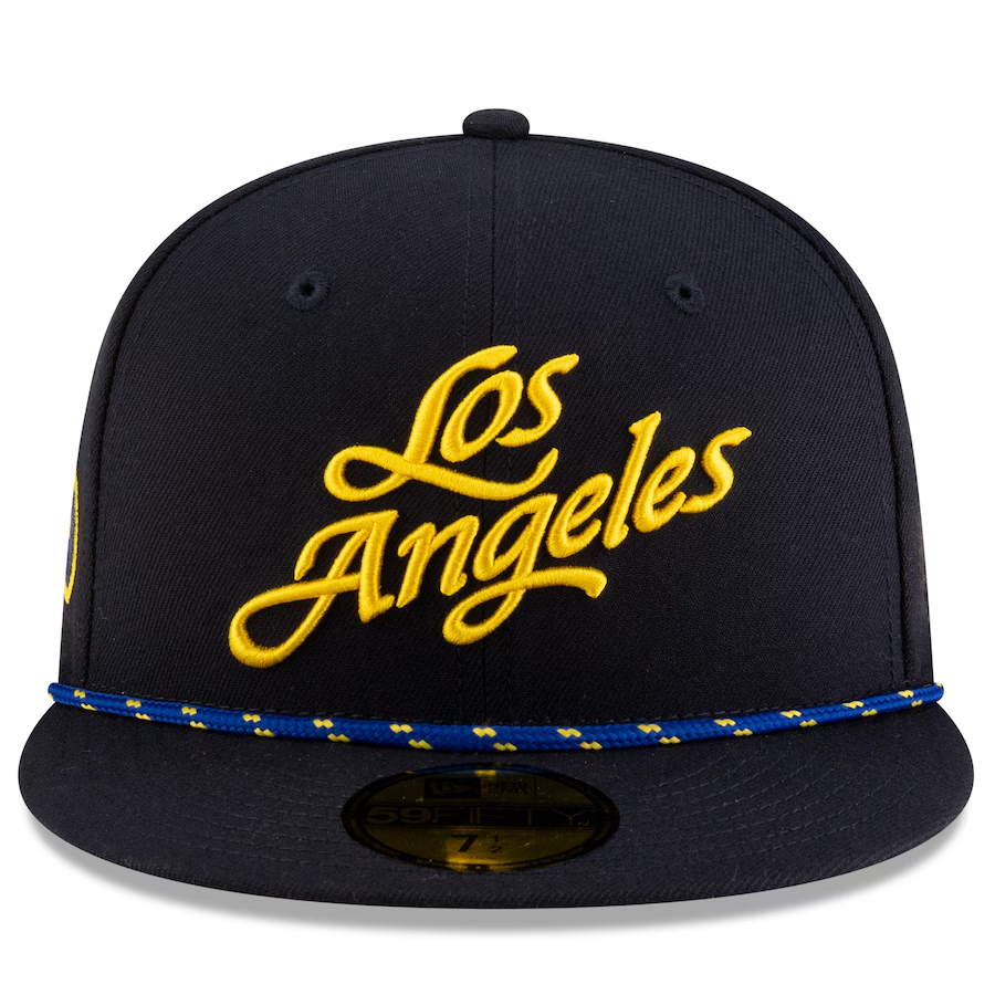 LOS ANGELES RAMS 2025 NFL RIVALRY SIDELINE COLLECTION 59FIFTY FITTED HAT - MIDNIGHT BLUE
