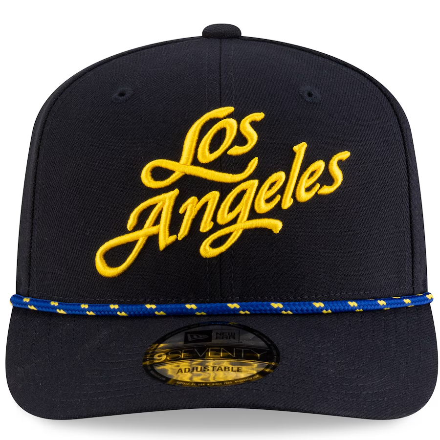 LOS ANGELES RAMS 2025 NFL RIVALRY SIDELINE COLLECTION 9SEVENTY ADJUSTABLE HAT - MIDNIGHT BLUE