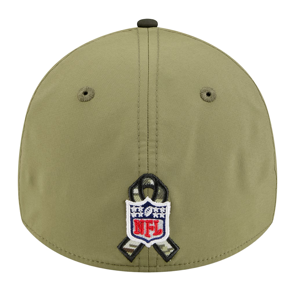 LOS ANGELES RAMS 2025 NFL SALUTE TO SERVICE 39THIRTY FLEX FIT HAT - GREEN