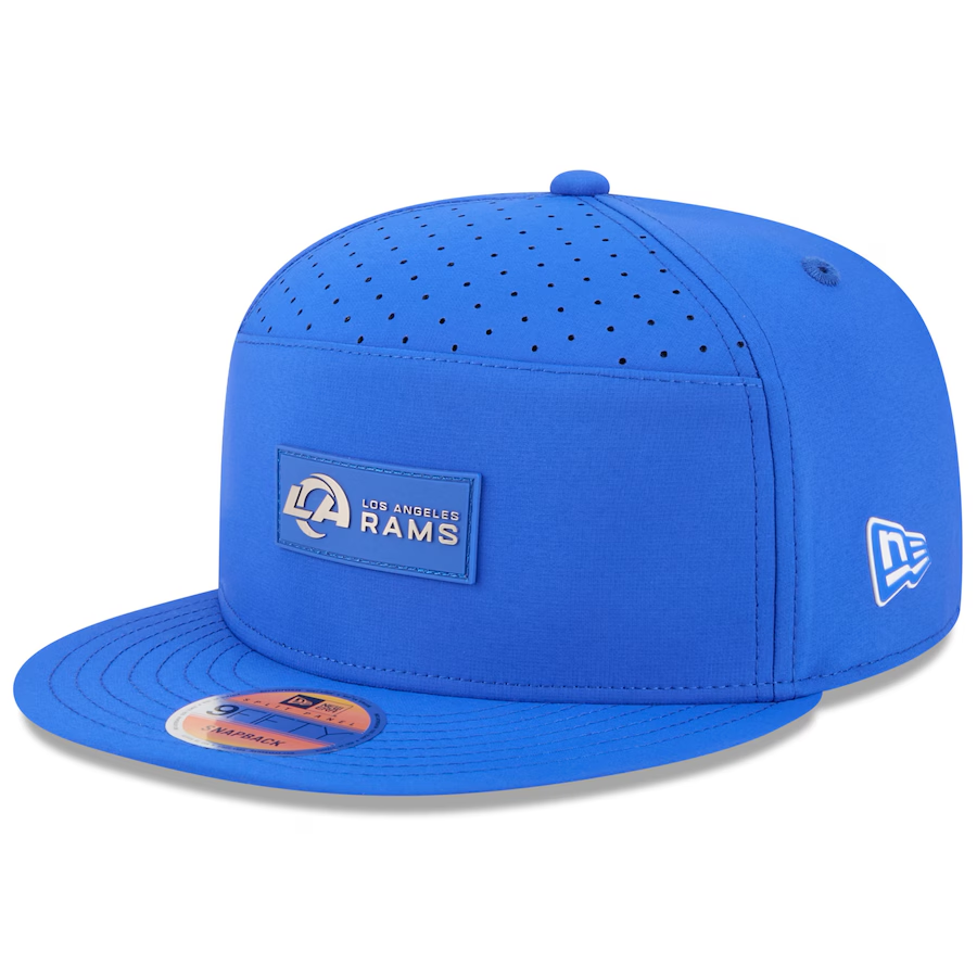 LOS ANGELES RAMS 2025 NFL SIDELINE 9FIFTY SPLIT SNAPBACK HAT - ROYAL