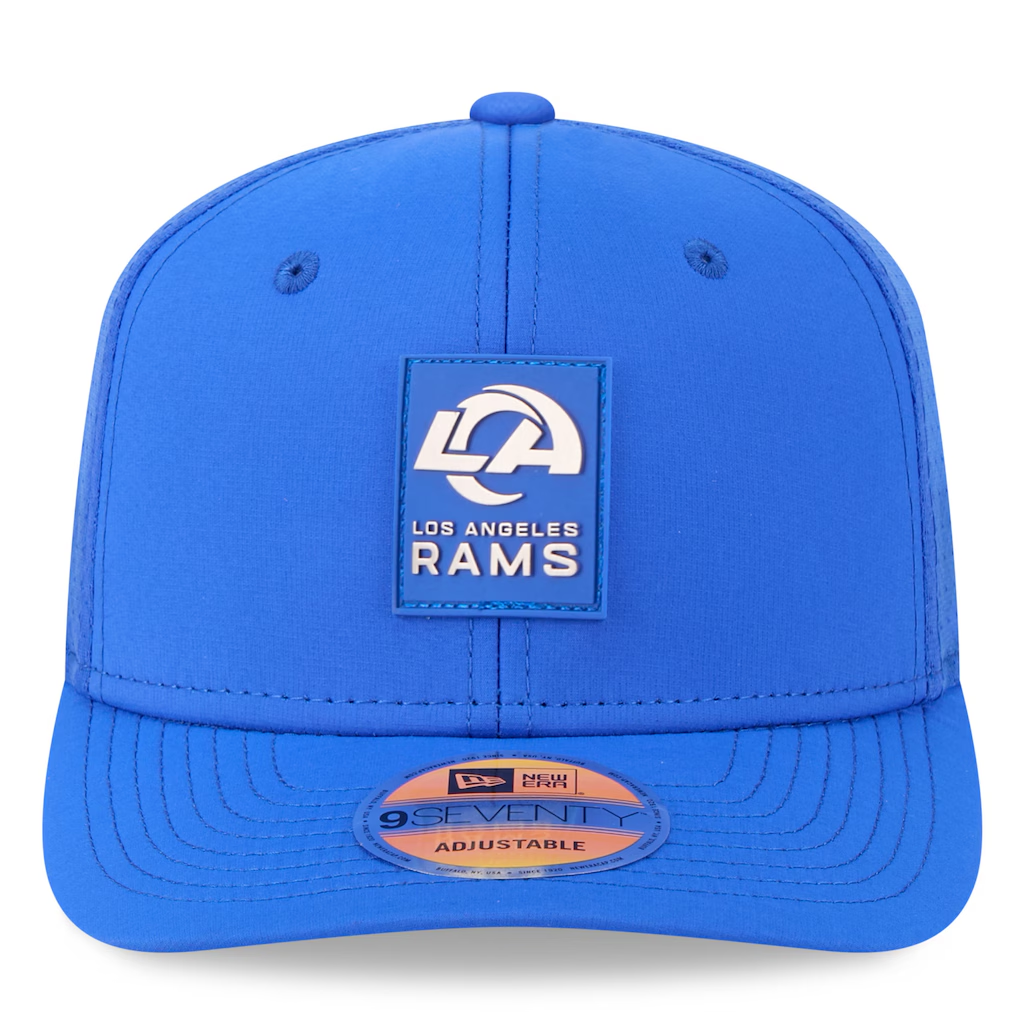 LOS ANGELES RAMS 2025 NFL SIDELINE 9SEVENTY STRETCH-SNAP ADJUSTABLE HAT - BLUE
