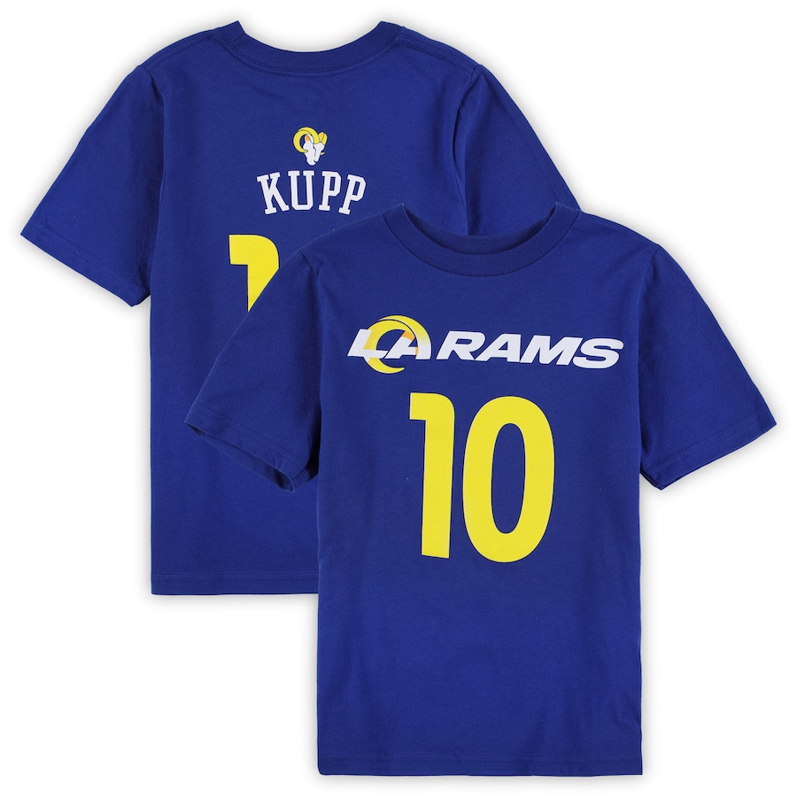 Outerstuff Los Angeles Rams Cooper Kupp Youth Mainliner Player Name & Number T-Shirt 23 Blue / M