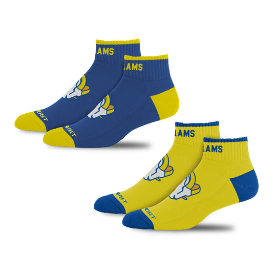LOS ANGELES RAMS MEN'S FRONT AND CENTER 2-PACK SOCKS