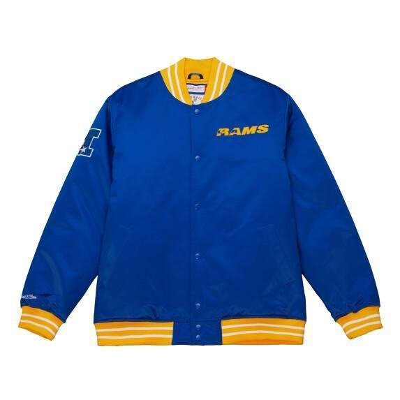 LOS ANGELES RAMS MEN'S HEAVYWEIGHT SATIN JACKET – JR'S SPORTS LOS ANGELES RAMS MEN'S HEAVYWEIGHT SATIN JACKET – JR'S SPORTS