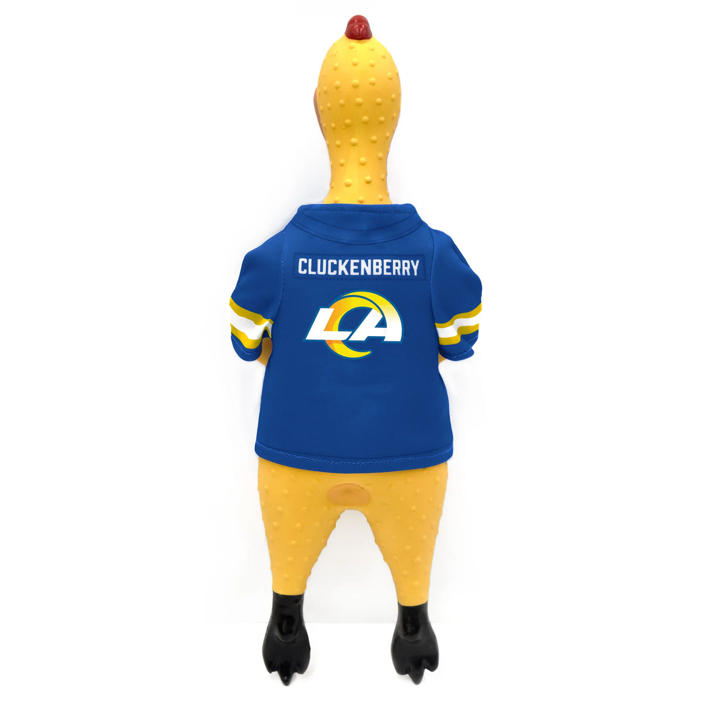 LOS ANGELES RAMS RUBBER CHICKEN PET TOY