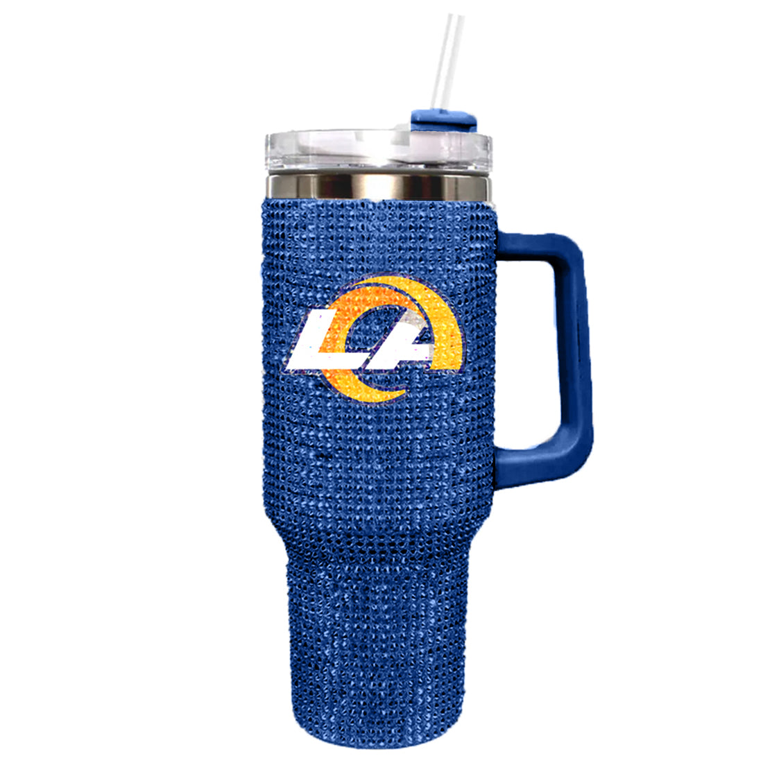 LOS ANGELES RAMS THE MEMORY COMPANY 40 OZ BLING COLOSSAL TUMBLER - BLUE