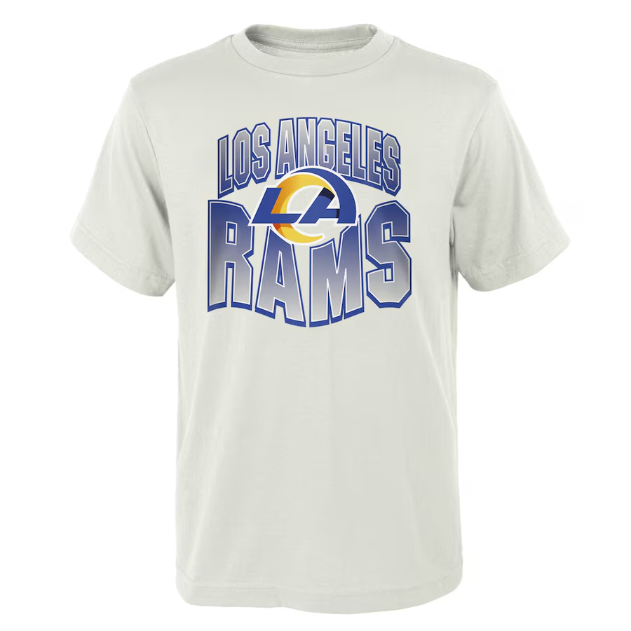 LOS ANGELES RAMS YOUTH GAME DAY T-SHIRT COMBO SET - BONE WHITE/BLUE