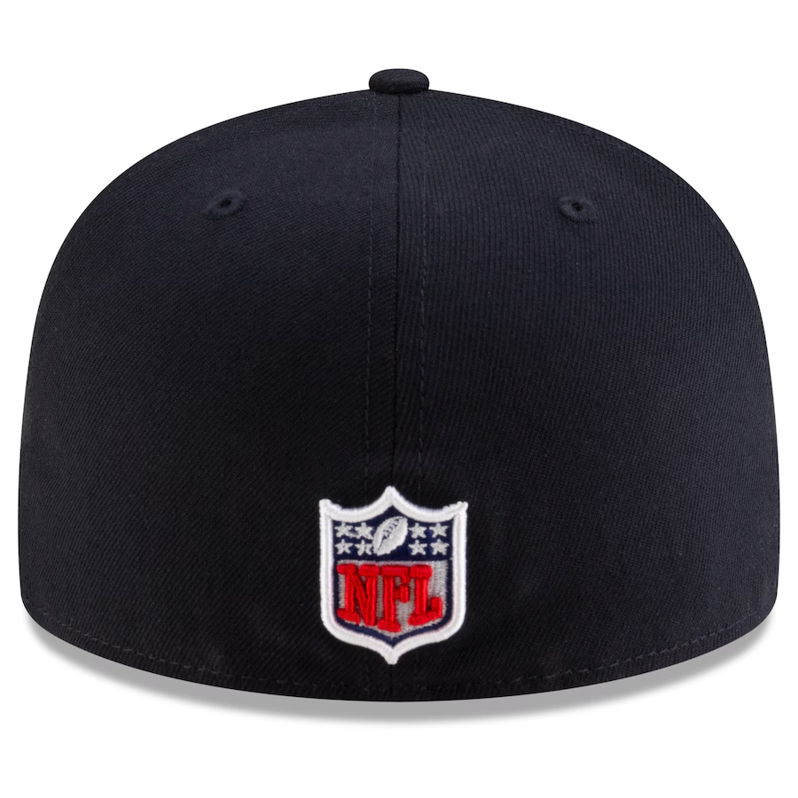 MIAMI DOLPHINS 2025 NFL RIVALRY SIDELINE COLLECTION 59FIFTY FITTED HAT - PITCH BLUE