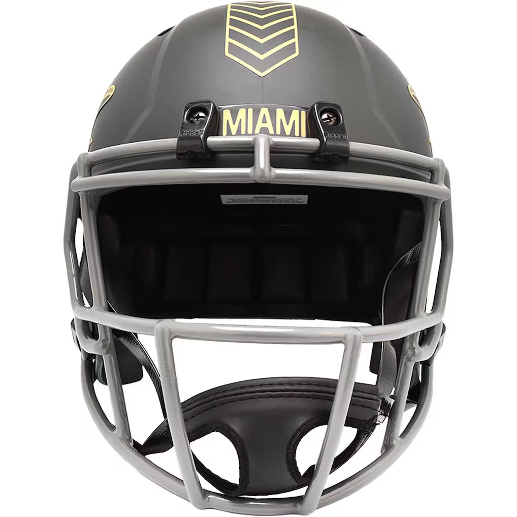 MIAMI DOLPHINS 2025 NFL SALUTE TO SERVICE RIDDELL FULL SIZE SPEED REPLICA HELMET