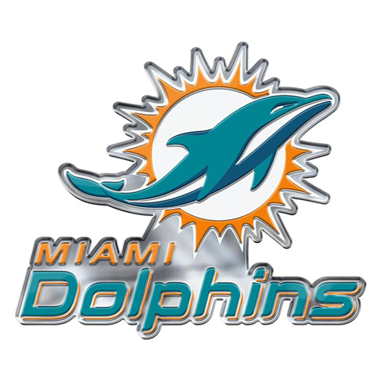 MIAMI DOLPHINS AUTO EMBLEM COLOR ALTERNATE LOGO