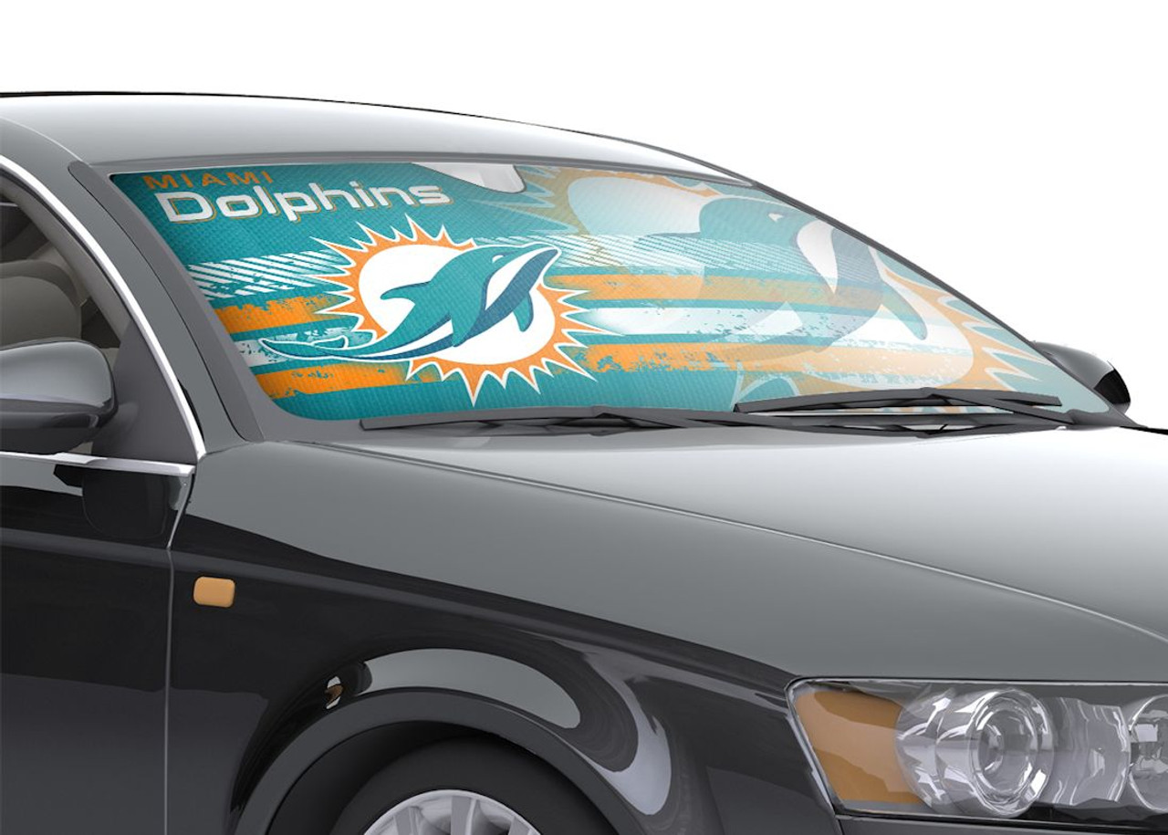 MIAMI DOLPHINS AUTO SUN SHADE - 59"X27"